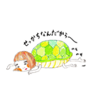 太眉乙女（個別スタンプ：4）