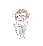 太眉乙女（個別スタンプ：5）