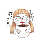 太眉乙女（個別スタンプ：6）
