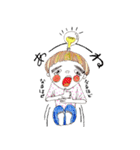 太眉乙女（個別スタンプ：9）