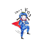 太眉乙女（個別スタンプ：20）