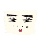 太眉乙女（個別スタンプ：26）