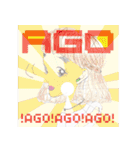 太眉乙女（個別スタンプ：28）