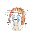 太眉乙女（個別スタンプ：32）