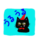 ハロウィーン黒猫スタンプ（個別スタンプ：29）