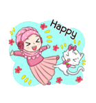 Happy Princess Hijab（個別スタンプ：4）