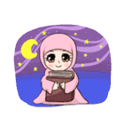 Happy Princess Hijab（個別スタンプ：15）