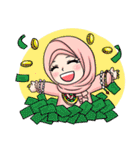 Happy Princess Hijab（個別スタンプ：40）