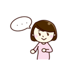 ふつうな女の子（個別スタンプ：5）