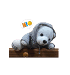Easy message Teddy bear（個別スタンプ：1）