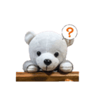 Easy message Teddy bear（個別スタンプ：2）