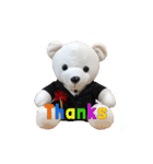 Easy message Teddy bear（個別スタンプ：6）