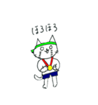 落書き風ねこスタンプ（運動会ver.）（個別スタンプ：26）