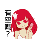 Sweet red girl（個別スタンプ：1）