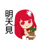 Sweet red girl（個別スタンプ：8）