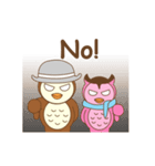 couple owl animated（個別スタンプ：6）