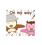 couple owl animated（個別スタンプ：13）