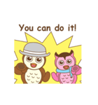 couple owl animated（個別スタンプ：22）