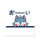 狼ちゃんと一緒。（個別スタンプ：22）