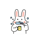 Lovely Rabbit Tomy's Daily Life（個別スタンプ：3）