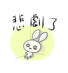 Waste rabbit and his pig teammate daily.（個別スタンプ：2）