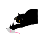 淡泊きまぐれな黒猫（個別スタンプ：32）