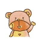 パッチクマと彼の友人のポポ（個別スタンプ：1）