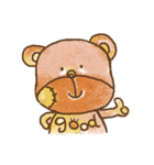 パッチクマと彼の友人のポポ（個別スタンプ：3）