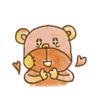 パッチクマと彼の友人のポポ（個別スタンプ：4）