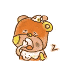 パッチクマと彼の友人のポポ（個別スタンプ：18）