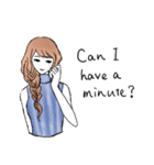 Fashionable girl sticker2（個別スタンプ：1）