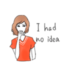 Fashionable girl sticker2（個別スタンプ：2）