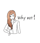 Fashionable girl sticker2（個別スタンプ：5）