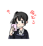 サイドポニテの女の子（個別スタンプ：12）