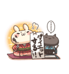 うさぎのしろとねこのくろ ぱーと5冬！（個別スタンプ：12）