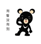 Taiwan treasure treasure black bear（個別スタンプ：18）