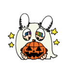 可愛い女の子のハロウィン（個別スタンプ：4）