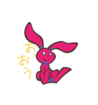 オオカミとウサギ（個別スタンプ：7）