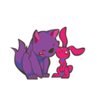 オオカミとウサギ（個別スタンプ：19）