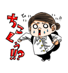 ピンクな彼女さん。（個別スタンプ：4）