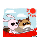 ウサギとキタキツネ（個別スタンプ：38）