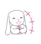 White rabbit and small Lu（個別スタンプ：5）