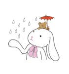 White rabbit and small Lu（個別スタンプ：9）