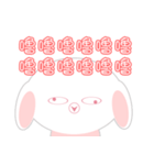 Bald head hanging rabbit - LV.1（個別スタンプ：8）