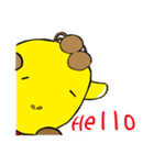 I am a giraffe-Big giraffe .（個別スタンプ：4）