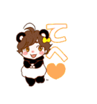 Cutie Panda Girl（個別スタンプ：15）