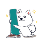 Japanese Spitz-Michael-practical（個別スタンプ：2）