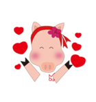 may flower pig（個別スタンプ：7）