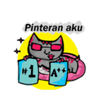 Hooman Cat (Indonesian)（個別スタンプ：8）