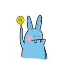 Mr. blue rabbit（個別スタンプ：1）